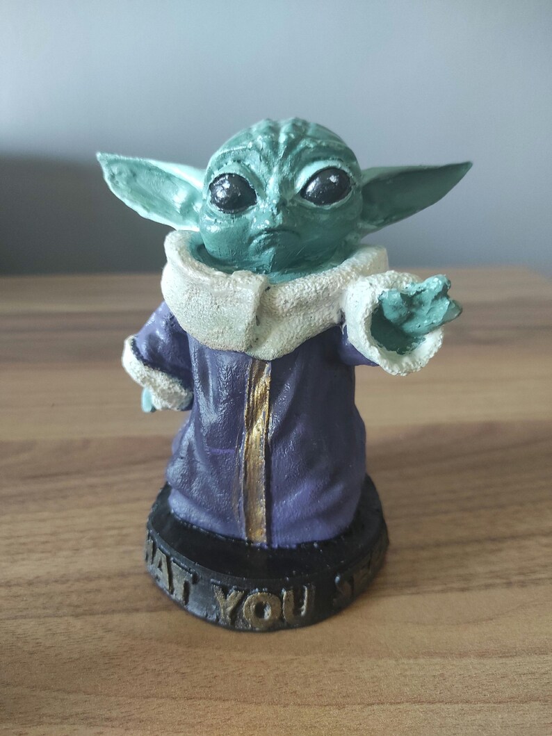 Baby Yoda Statue: 15 cm ... 15 cm ... 2 Yoda für Sie Bild 3