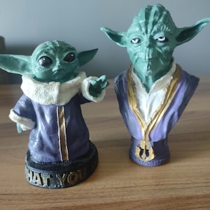 Baby Yoda Statue: 15 cm ... 15 cm ... 2 Yoda für Sie Bild 1