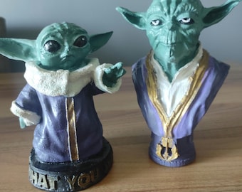Baby yoda statue,girf figurine, home, office, for children rooms, bay yoda: 15cm... 15cm.. 2 yoda for you