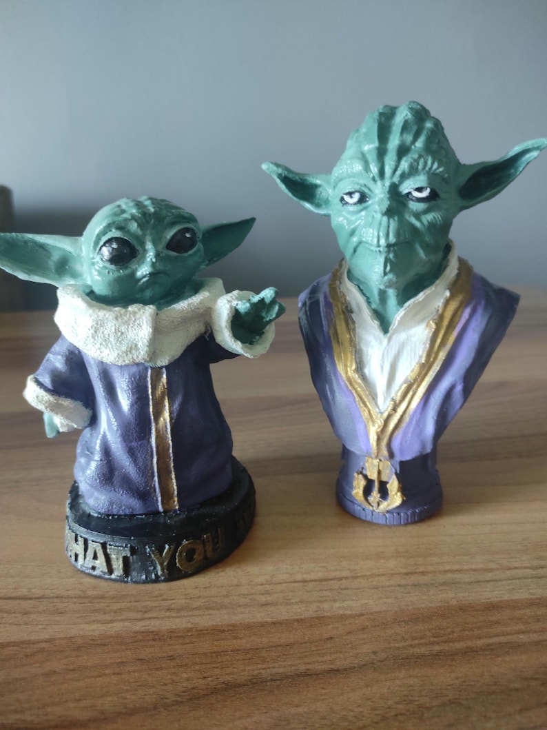 Baby Yoda Statue: 15 cm ... 15 cm ... 2 Yoda für Sie Bild 1
