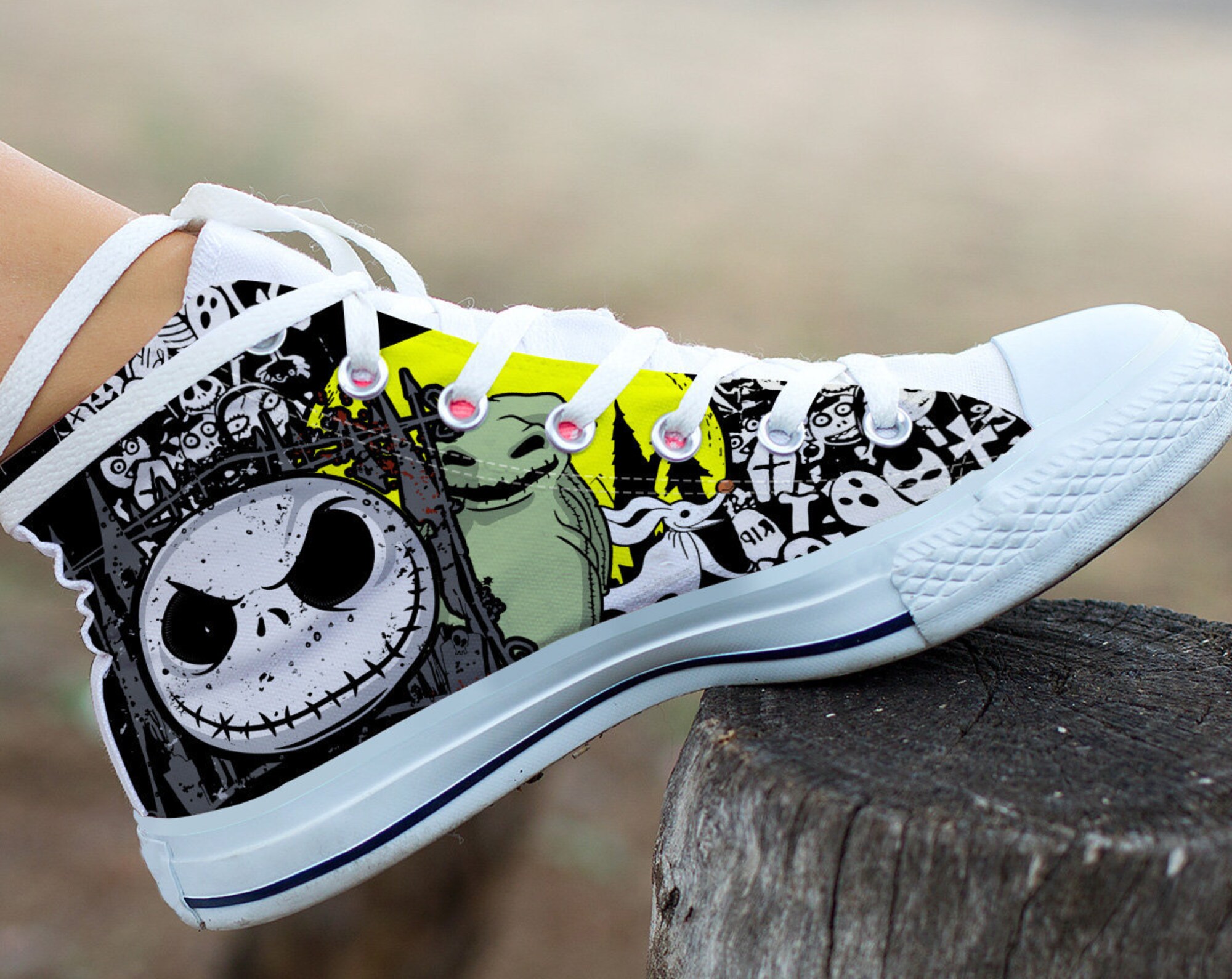 Discover Nightmare Before Christmas Men's High Top Sneaker