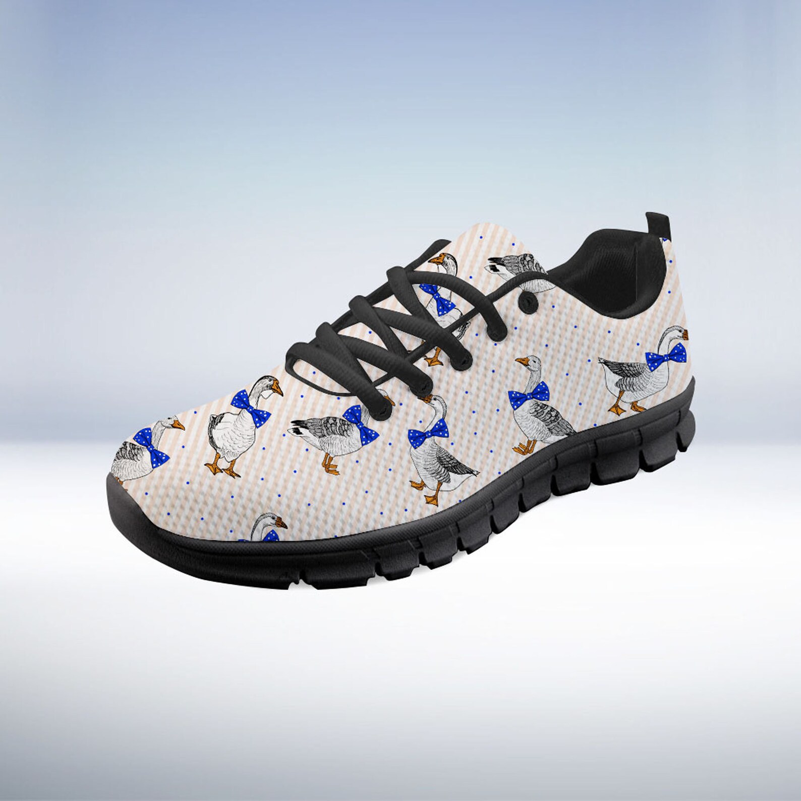 Geese Shoes Goose Sneaker Animal Lover tennis shoe custom Etsy