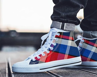 converse plaid shoes