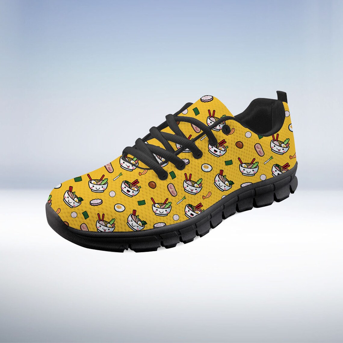 Japanese Food Shoes Ramen Sneaker Kawaii Lover Tennis Shoe Etsy