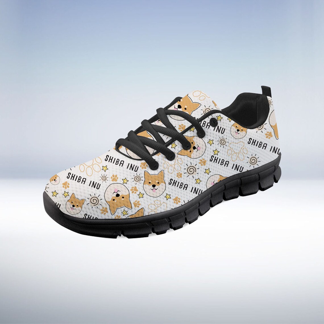 Shiba Inu Shoes Shiba Inu Sneaker Dog Lover Tennis Shoe Etsy Canada