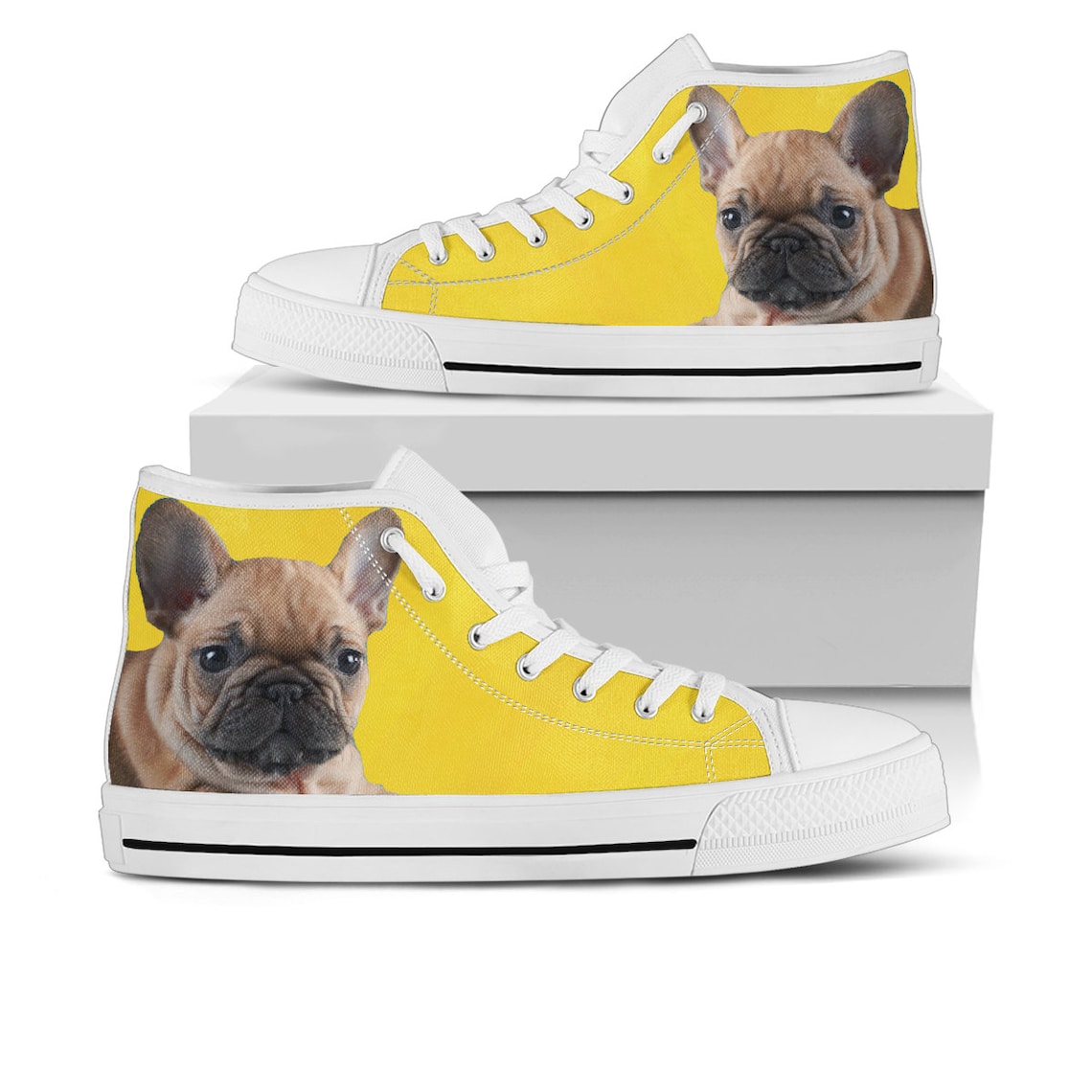 French Bulldog Shoes French Bulldog High Top Sneaker Dog