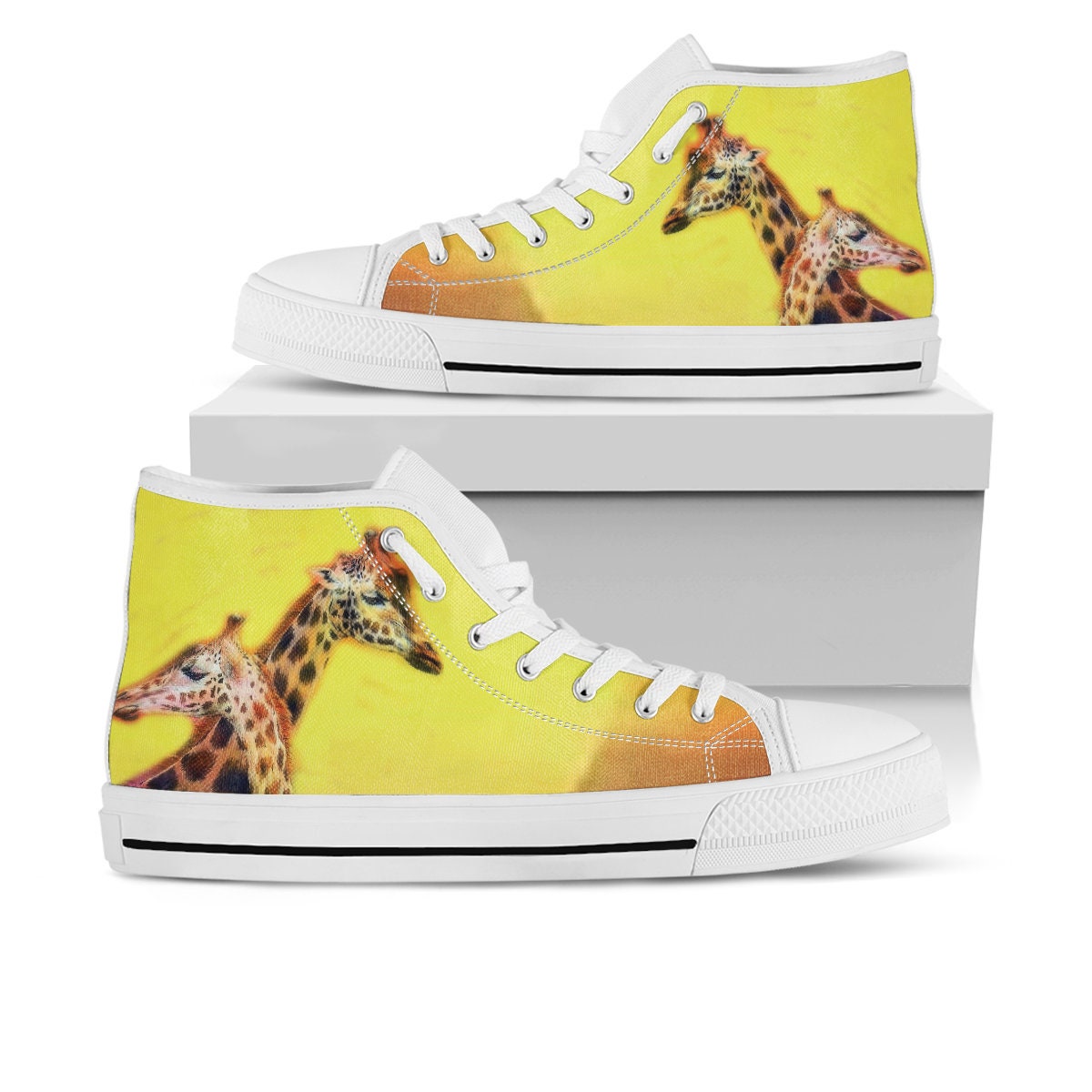 Giraffe Shoes Giraffe High Top Sneaker Animal Fan Converse - Etsy UK