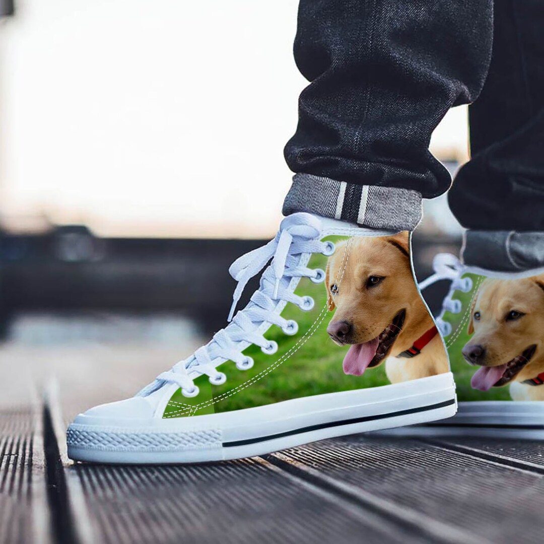 Labrador Retriever Shoes, Labrador Retriever High Top Sneaker, Dog Fan