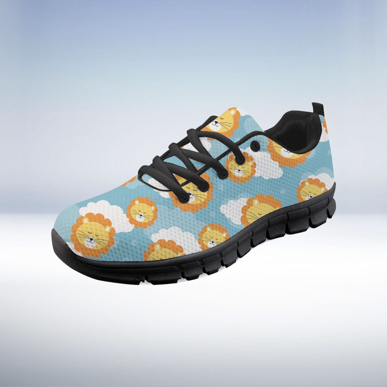 Lion Shoes Lion Sneaker Animal Lover Tennis Shoe Custom - Etsy