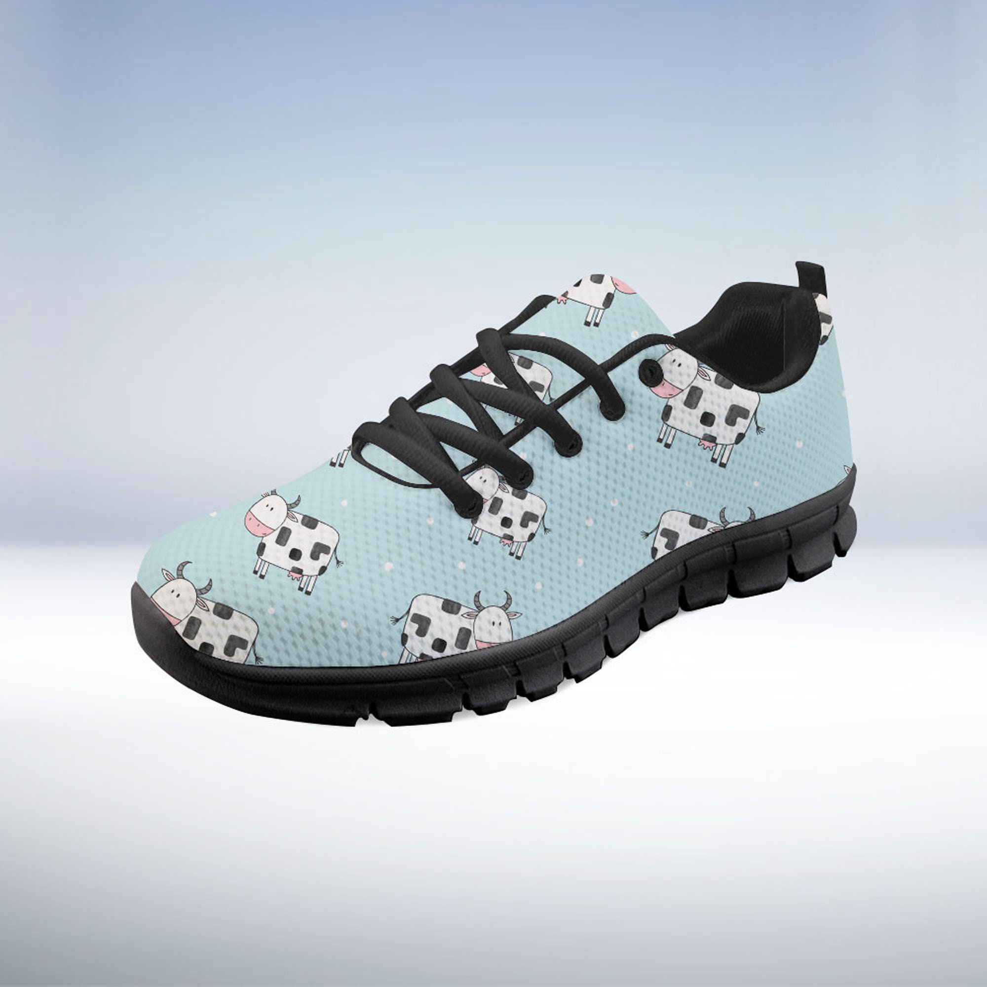 Cow Shoes Cow Sneaker Animal Lover Tennis Shoe Custom Shoe Etsy UK