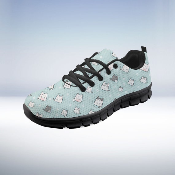 Cat Shoes Cat Sneaker Kitten Kitty Animal Lover Tennis Shoe