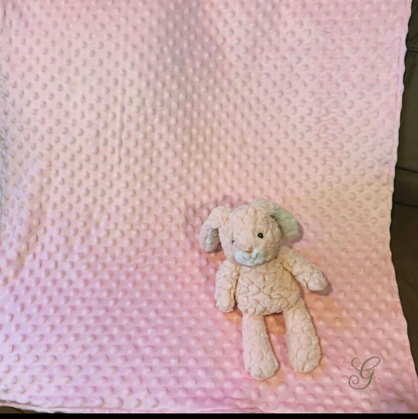 Minky dimple dot blanket baby blanket baby girl blanket Etsy