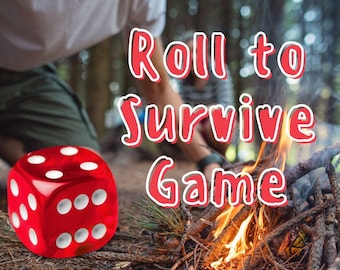 Roll to Survive | Nature Game | My Side of the Mountain | Novel Study | Survival Game | Printable | PDF