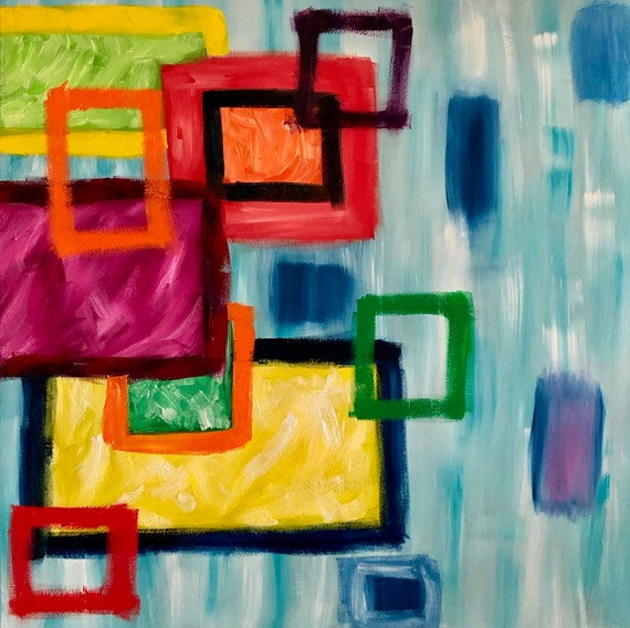 Energy Rich Oil Painting on Canvas