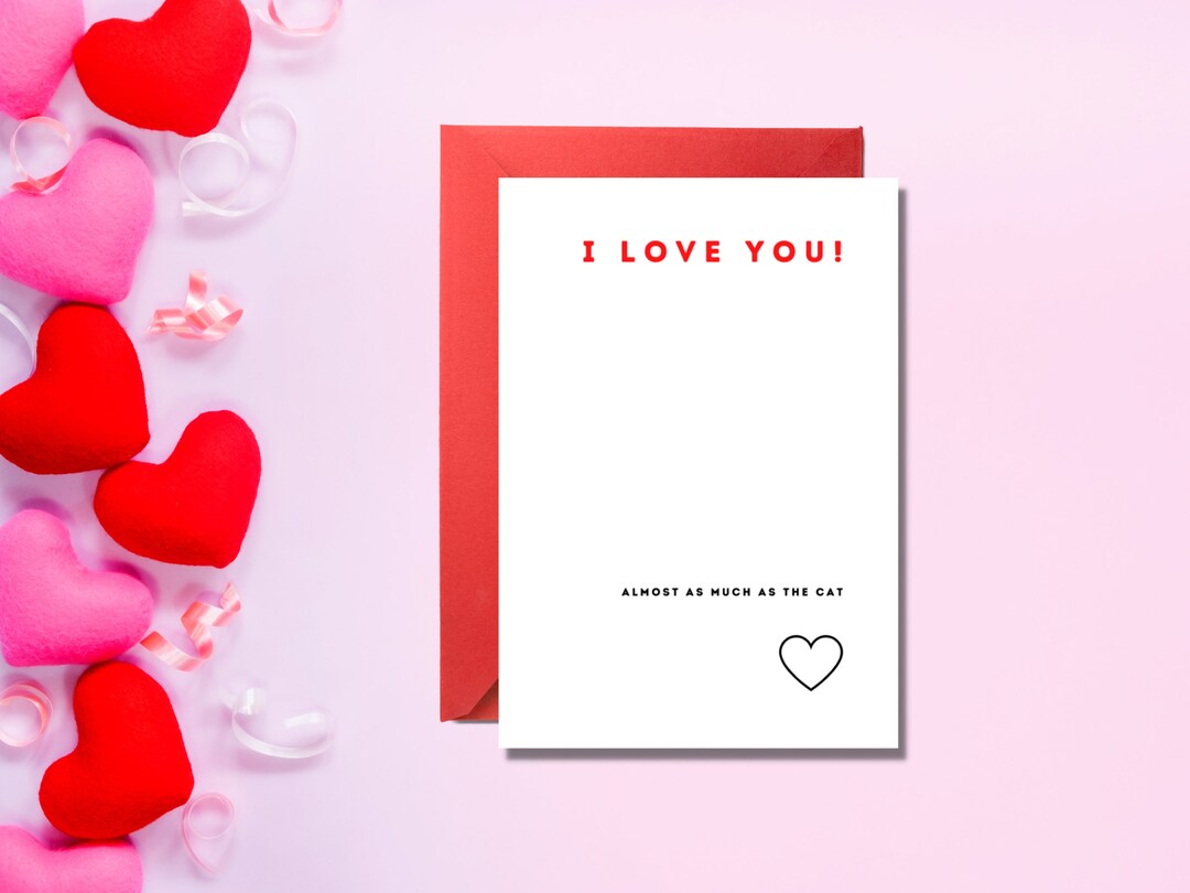 Funny and Cheeky Valentine's Day Card for Loved One, Handmade ...