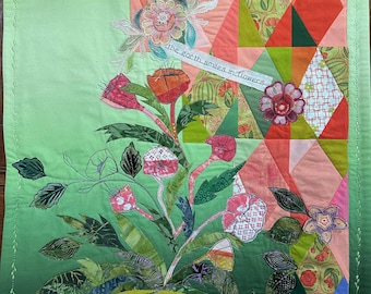 The Earth smiles in Flowers Wallhanging
