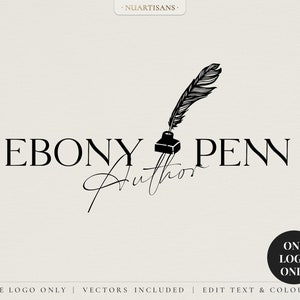 EBONY | Virtual assistant, Author, Blogger, Copywriter Name premade DIY logo design  - Get started now + edit yourself!