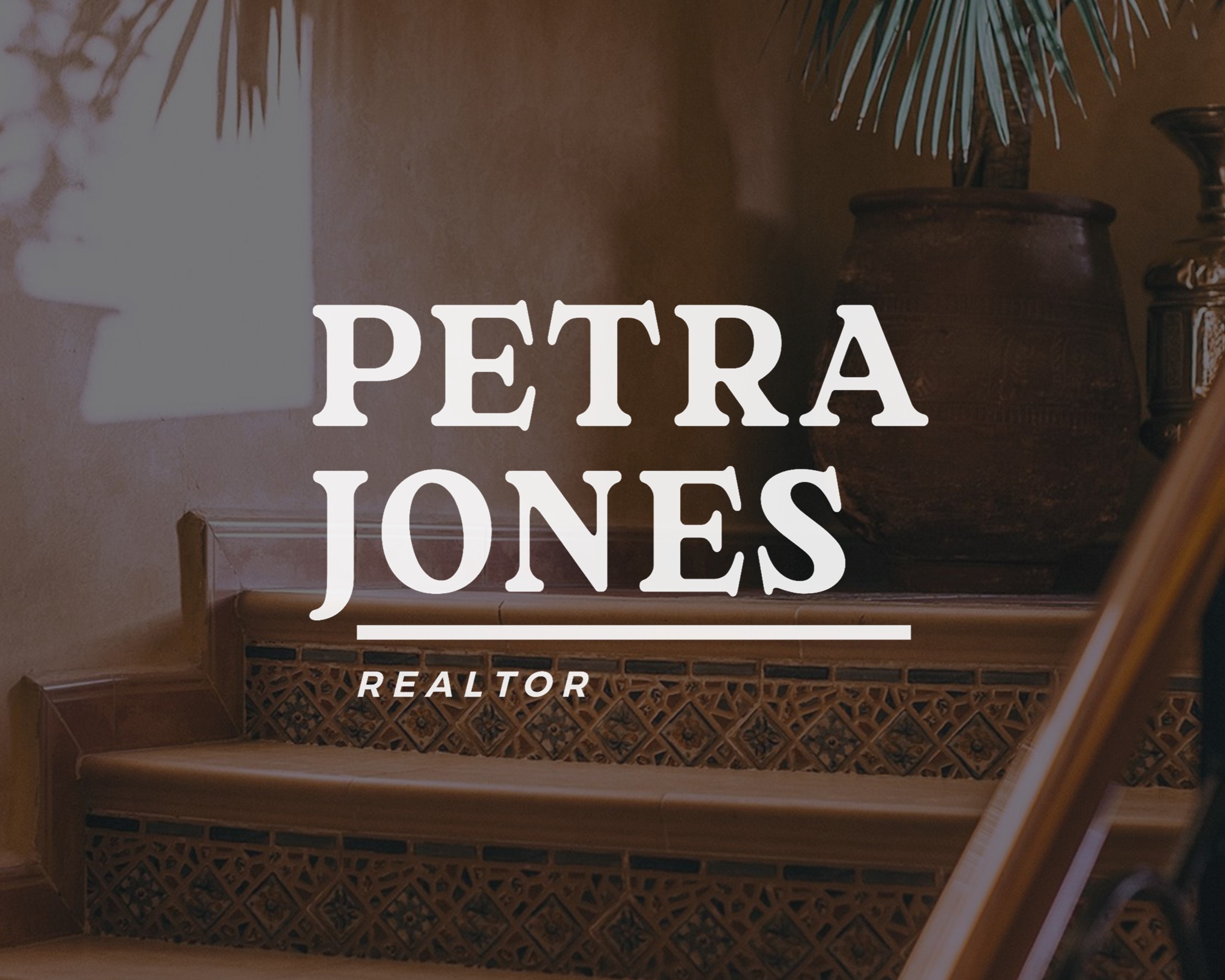 PETRA Realtor Logo Real Estate Agent, Premade Logo Design Editable DIY