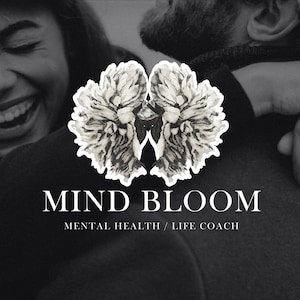 MIND BLOOM | Mental health logo - premade diy logo  - Name business spa wellness life coach logo design - Get started now + edit yourself!