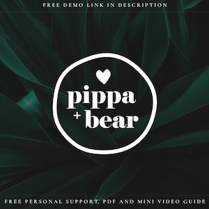 PIPPA | Children&#39;s Clothing logo, fashion boutique logo - Premade logo design - Editable DIY logo