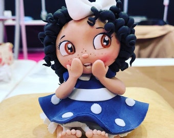 Cute Doll Cake Topper