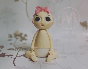 Baby Girl Cake Topper