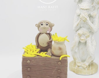 Monkey Cake Topper