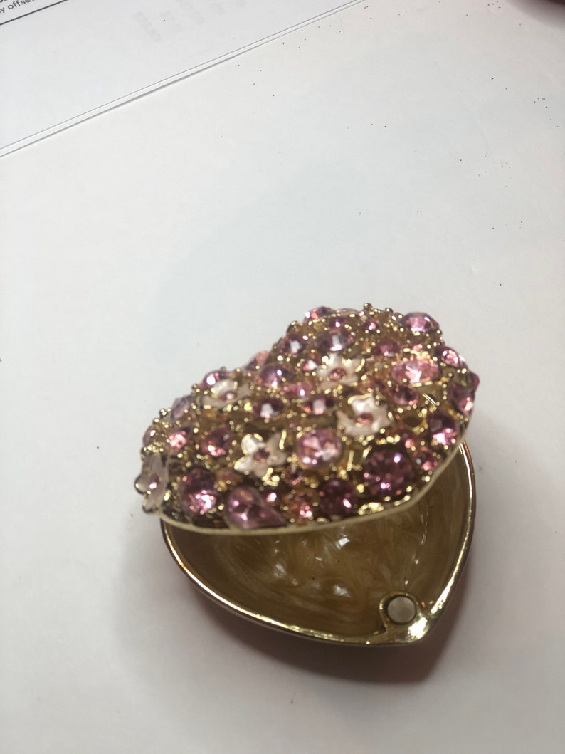 Daisy diamond Encrusted Trinket Box