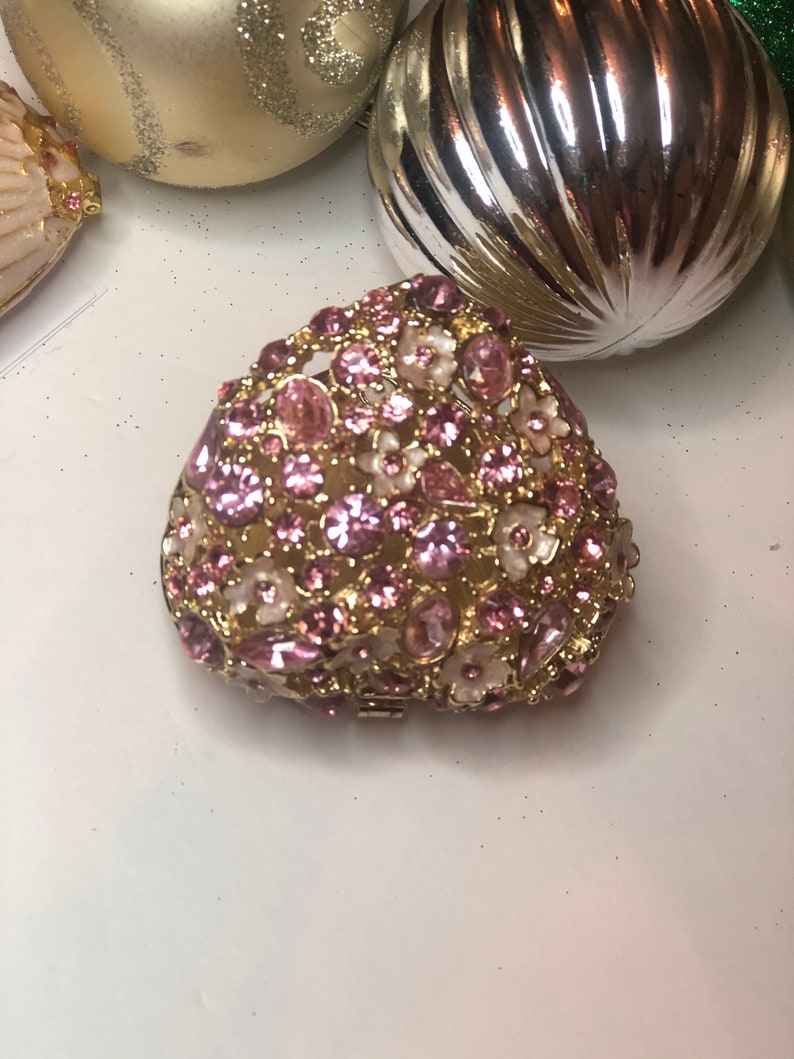 Daisy diamond Encrusted Trinket Box