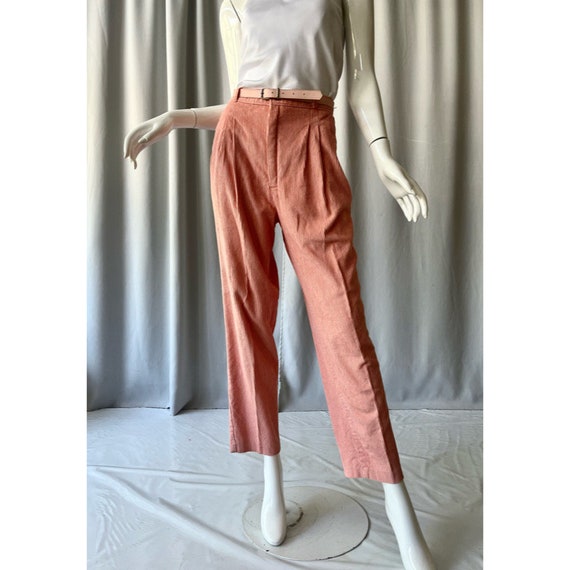 SEARS; Vintage peach corduroy trousers - image 2