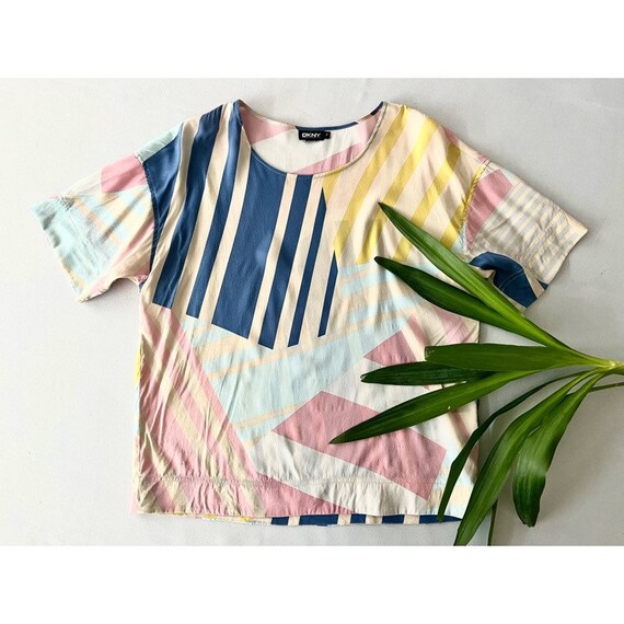 dkny silk blouse