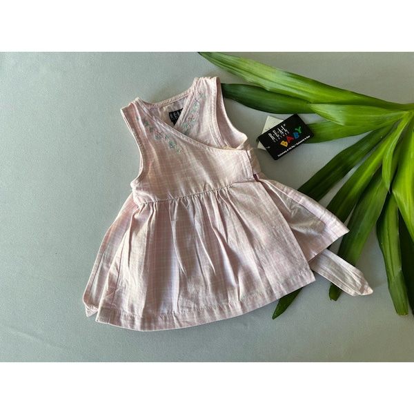 VINTAGE; Toddler cotton apron dress