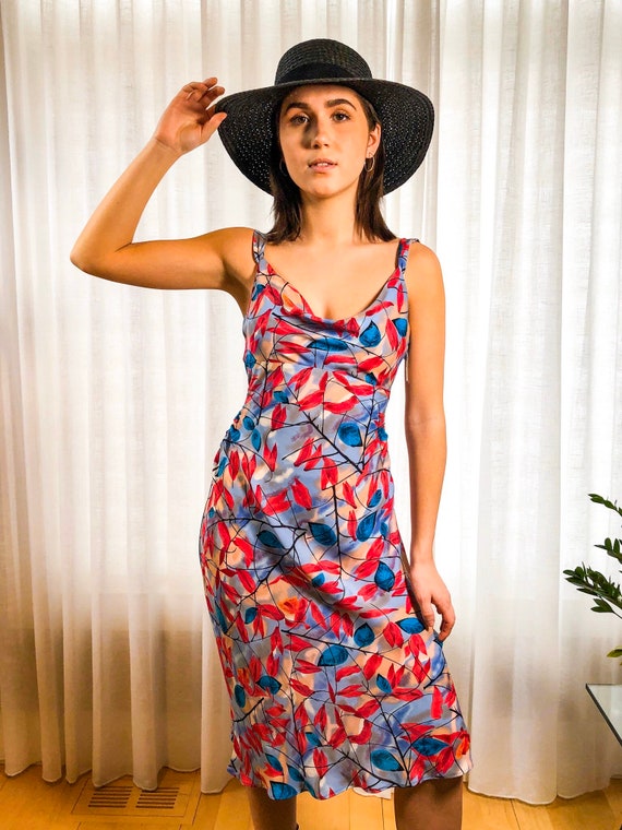 Silk slip dress; Diane VonFurstenberg