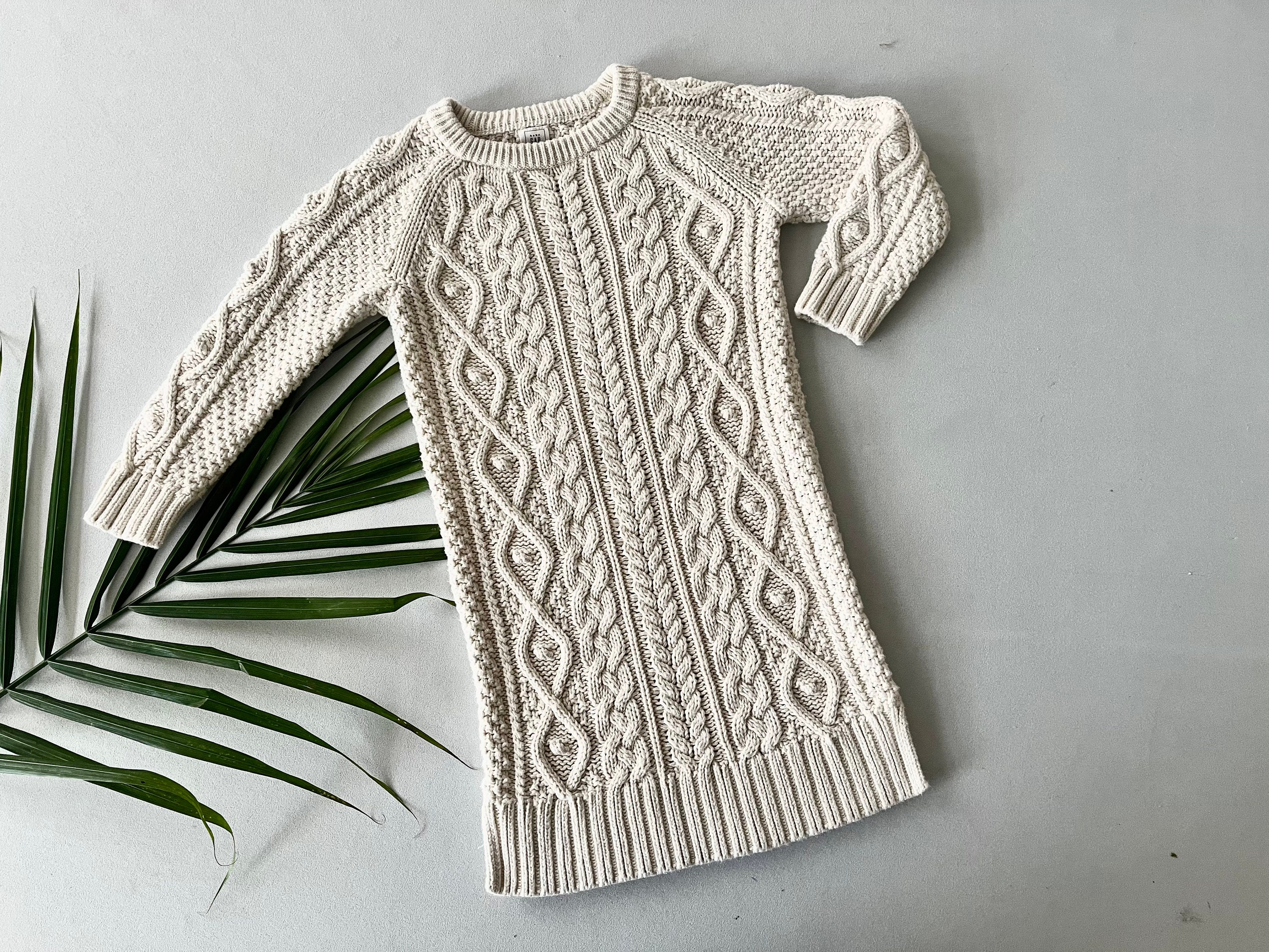 Baby girl cable shop knit sweater dress