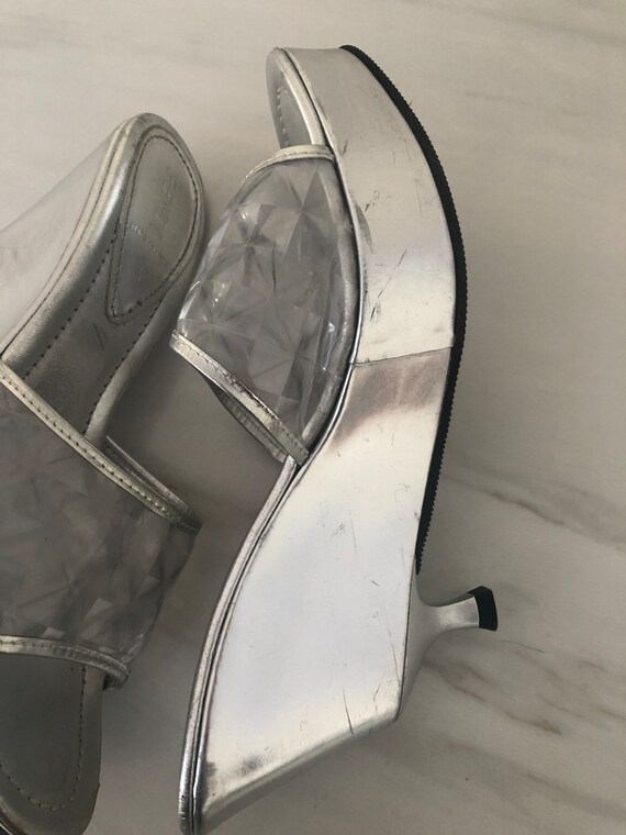 【Fendi】 Thick Platform Sandals FENDI High Wedge Heels Sandals Black Textile Platform Pumps