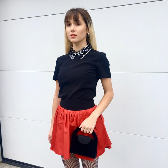Y2K mini skirt; ACNE