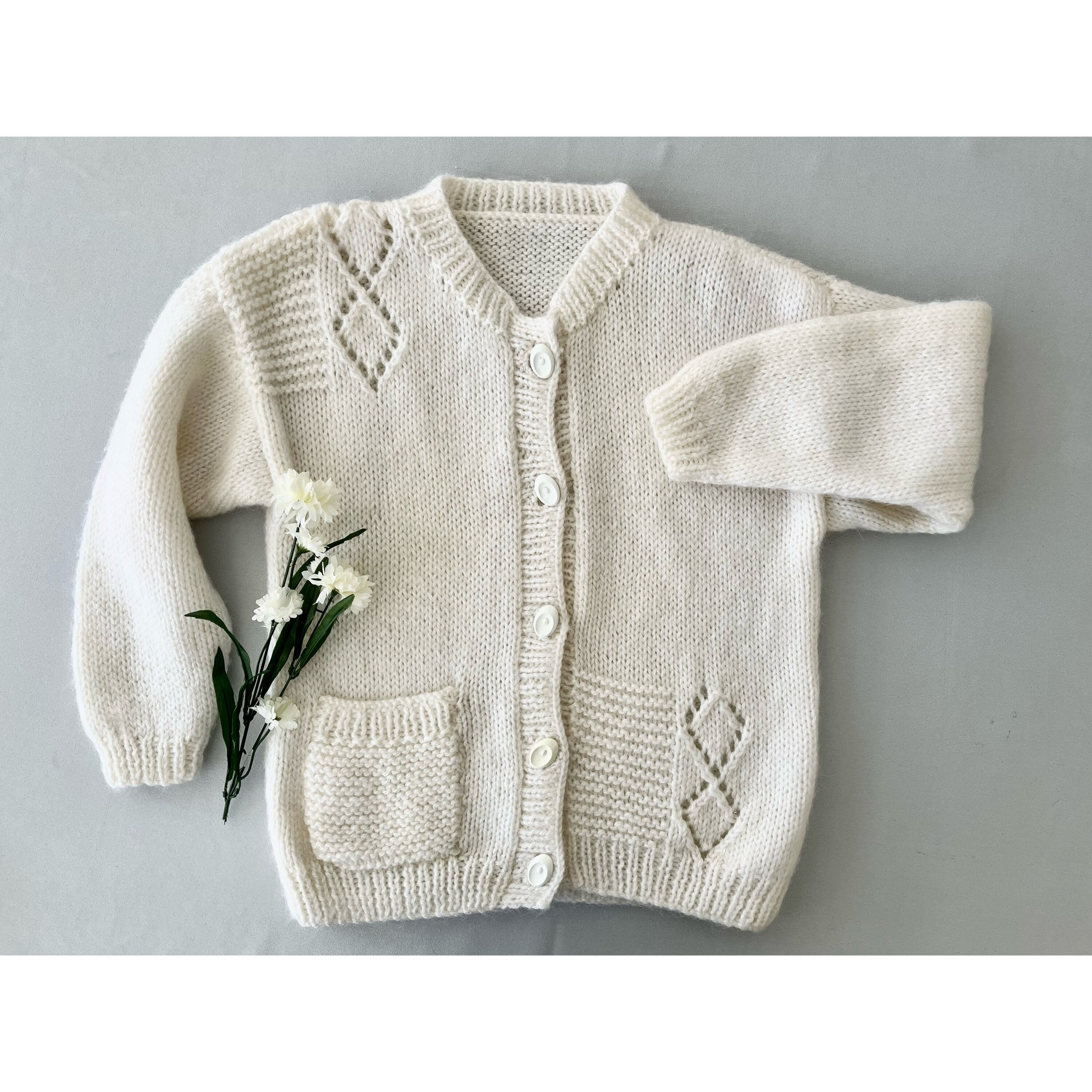 Vintage mohair like cardigan（unknown） （90s Shaggy Mohair