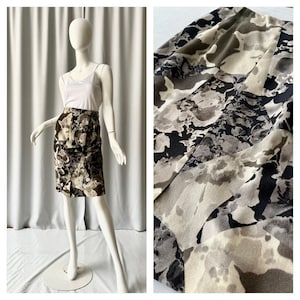 DRIES VAN NOTEN; abdstract floral skirt