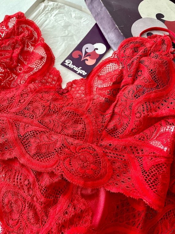 DEADSTOCK; 60s lace lingerie set/ Vintage French … - image 5