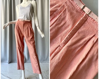 SEARS; Vintage peach corduroy trousers