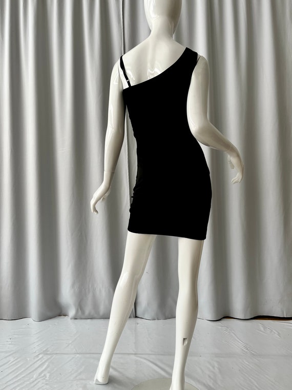 DESIGNER; One shoulder mini dress with Hawaiian f… - image 5