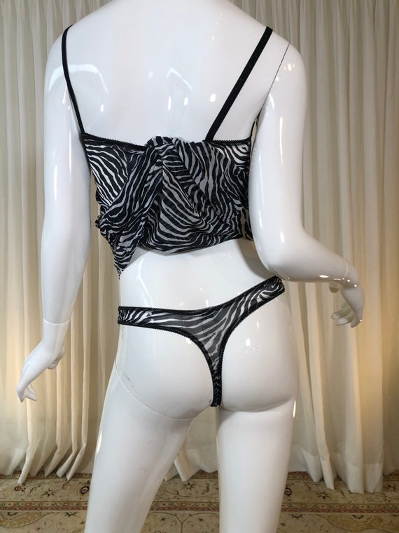 DOLCE&GABBANA; Zebra 3 piece lingerie set; slip a… - image 7