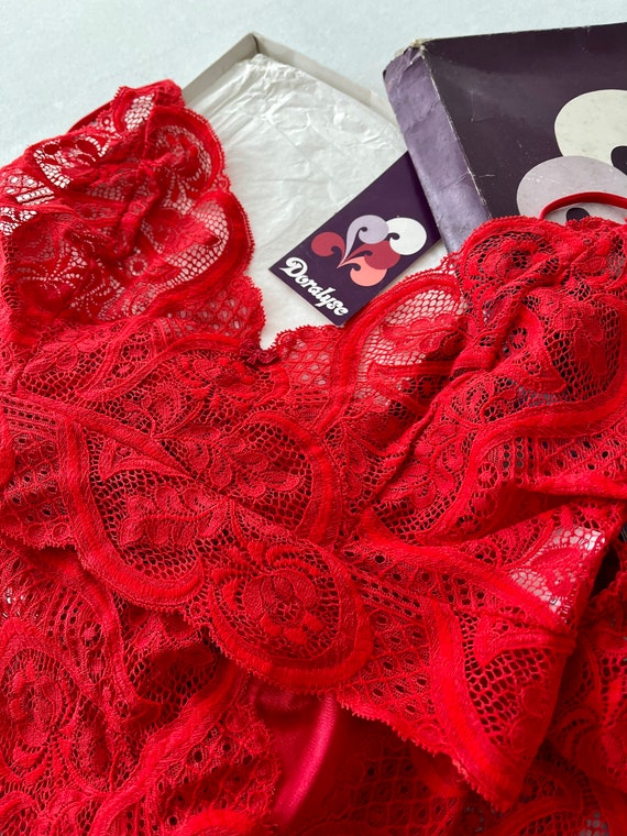 DEADSTOCK; 60s lace lingerie set/ Vintage French … - image 4