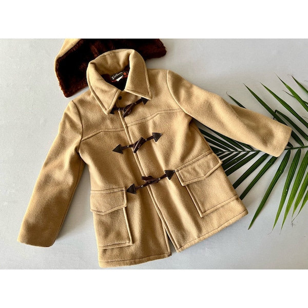 VINTAGE; Kids wool duffle coat