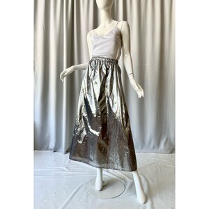 Silver top lame skirt