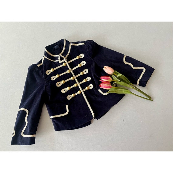 BABY GAP; toddler velvet military jacket - image 1
