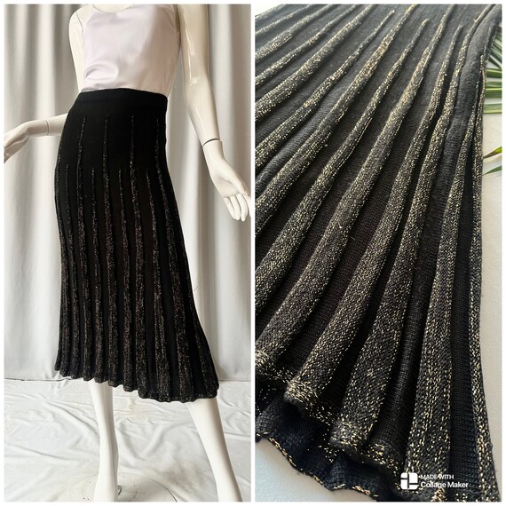 Biba gold pleated skirt deals