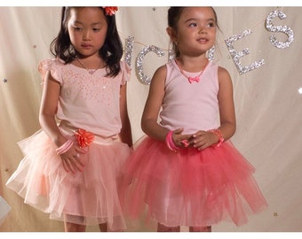 Girls, toddler tulle tutu skirt; kids dress up