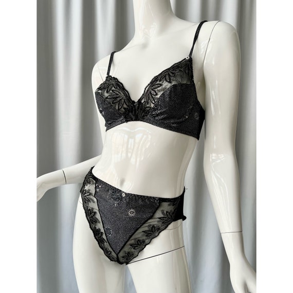 CHRISTIAN DIOR ensemble de lingerie soutien gorge demi bonnet avec sous vetement complet taille haute Etsy France