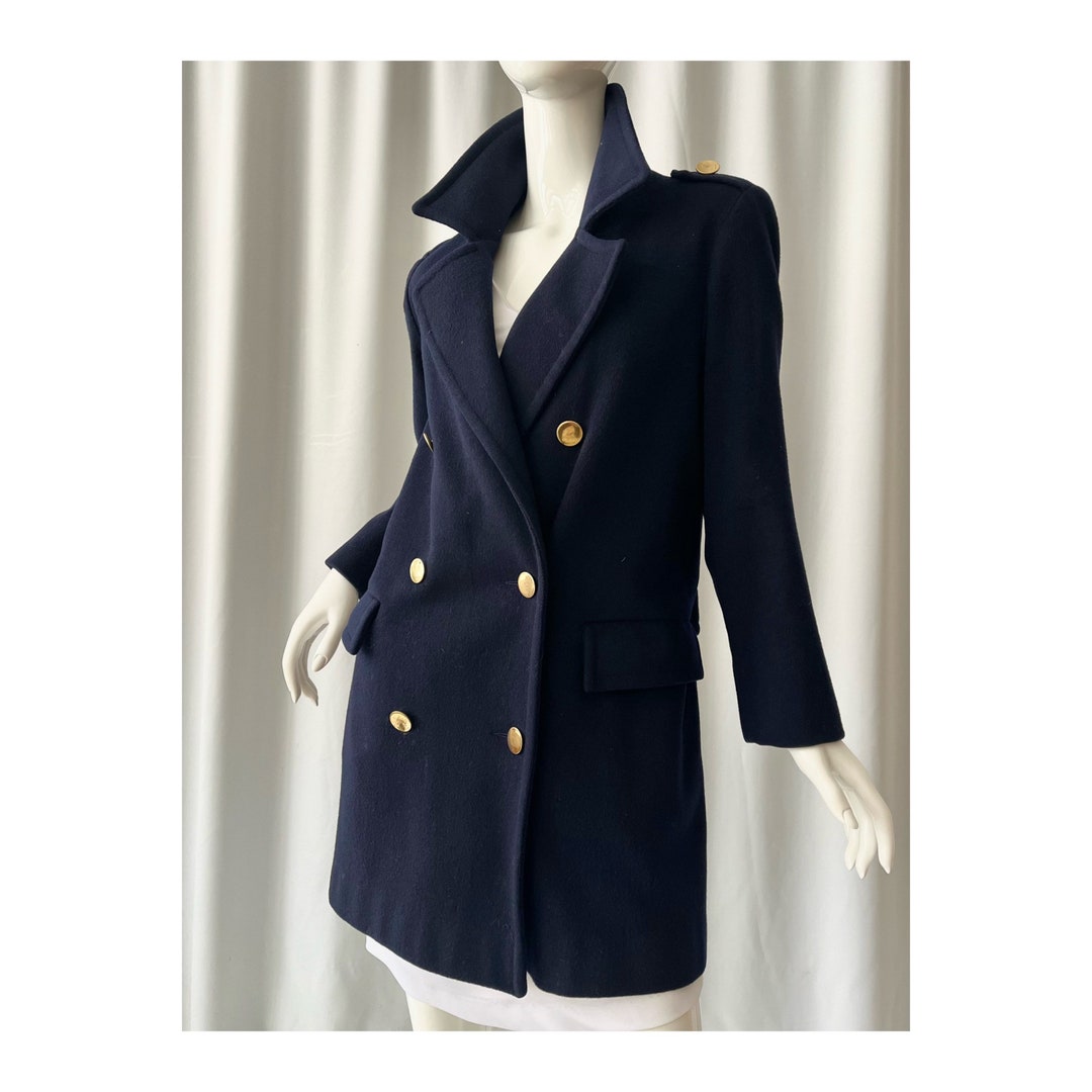 Tweed Blazer Vintage Double Breasted Coat
